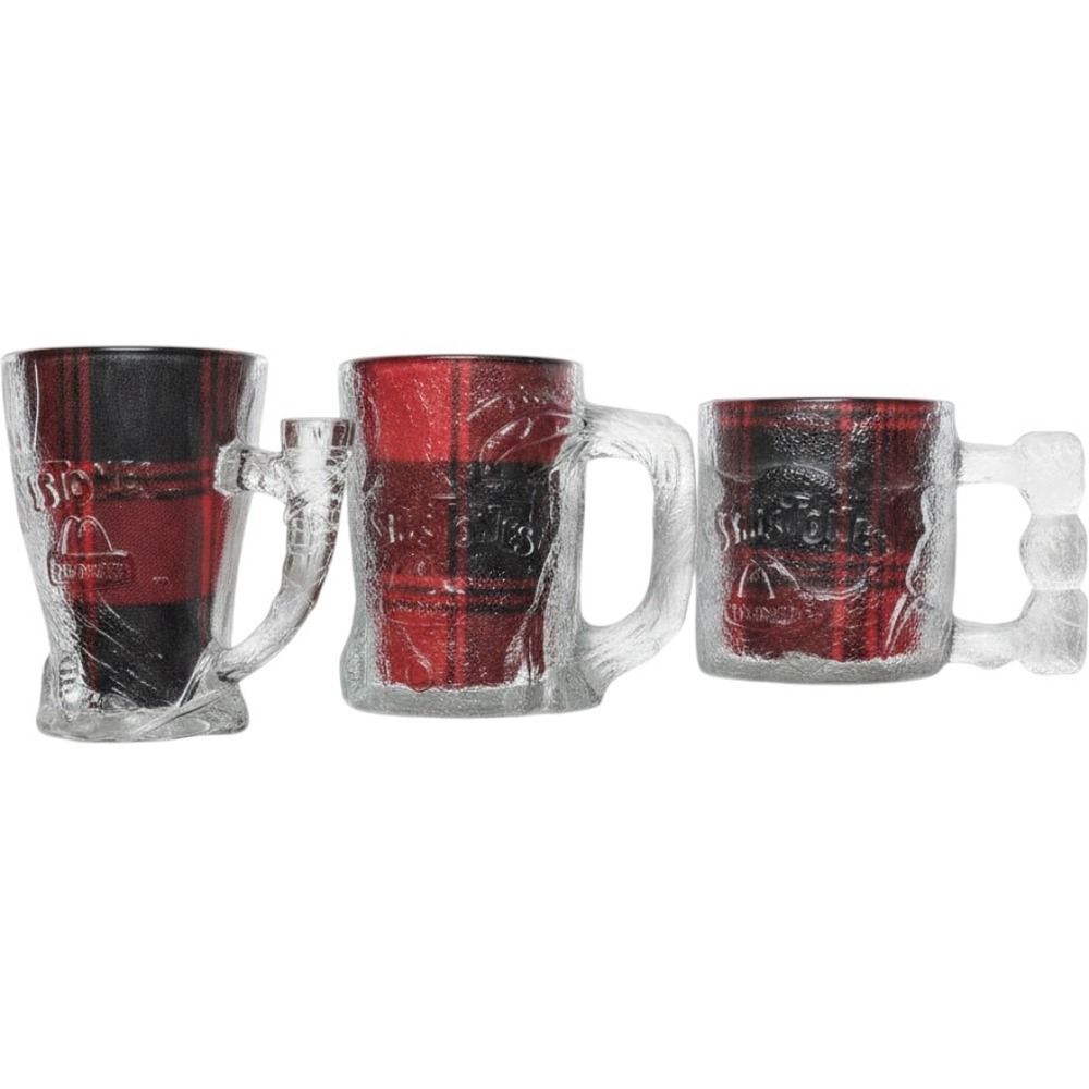 Vintage 1993 McDonald's Collectible the Flintstones Set of 8 Glass Mugs